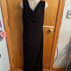 Ronni Nicole Black Cowl Neck Maxi Dress